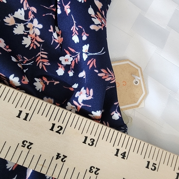 Copper Key Blue Floral Sleeveless Crew Neck Women's Dress Size SX  NWT - Picture 5 of 6